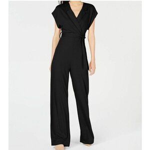 Project 28 NYC Beltable Wide-leg Jumpsuit in Black. M